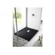 receveur de douche extra plat PIZARRA Noir 120 x 80 cm