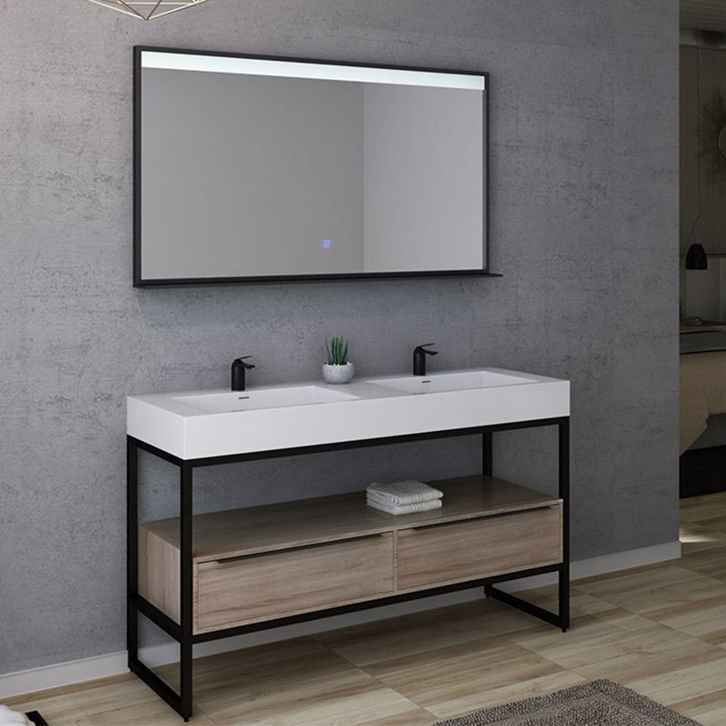 Meuble de salle de bain 140 cm double vasque, meuble de salle de