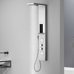 Colonne de douche hydromassante design avec cascade, colonne de douche  design A217 - Salledebain Online