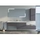 Meubles 2 vasques salle de bain BELLISSIMO GA Gris Anthracite