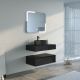 ensemble simple vasque Meuble salle de bain FABRIANO 800 Noir