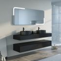 Meuble salle de bain FABRIANO 1600 Noir