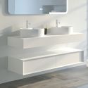 Meuble salle de bain FABRIANO 1400 Blanc