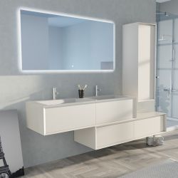 Rangements Meuble de salle de bain Avigliano 1400 Blanc