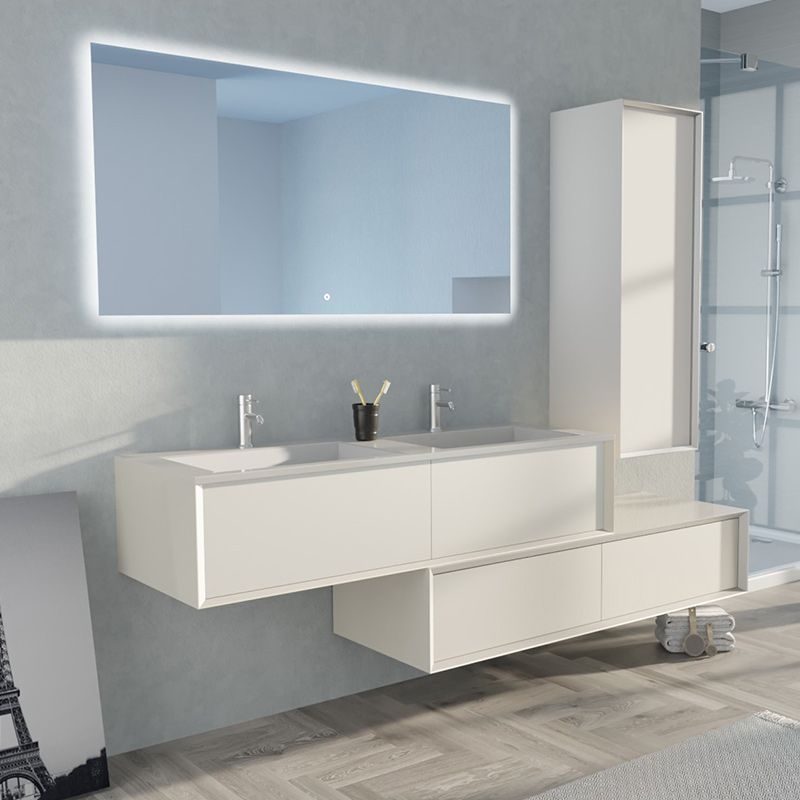 Meuble de salle de bain Avigliano 1400 Blanc