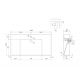 Plan vasque Meuble salle de bain FLORENTINO 1000N