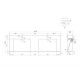 Plan vasque Meuble salle de bain FLORENTINO 1600N