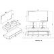 Plan Meuble salle de bain FABRIANO 1400 Noir