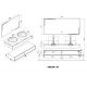 Plan Meuble salle de bain FABRIANO 1600 Blanc