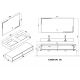 Plan Meuble salle de bain FLORENTINO 1600N