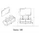 Plan Meuble salle de bain SANZA 1200 Blanc