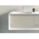 Angle biseauté Meuble salle de bain PORTOFINO 1400 Blanc