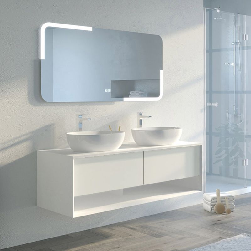 Bel ensemble de salle de bain SANZA 1400 Blanc