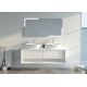 Meuble double vasque salle de bain SANZA 1400 Blanc