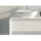 Bord en biseau Meuble salle de bain SANZA 1400 Blanc